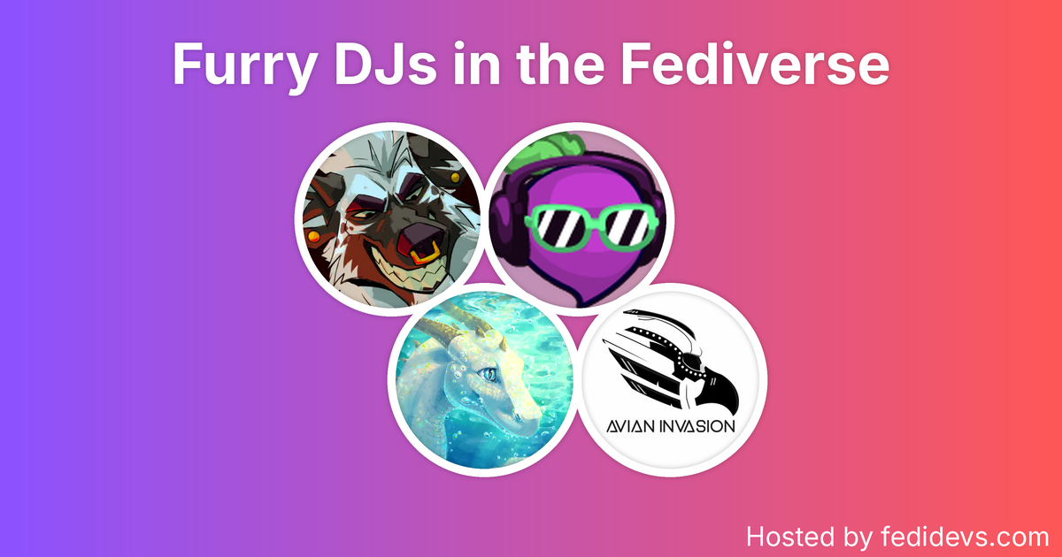 Furry DJs in the Fediverse - Mastodon Starter Pack