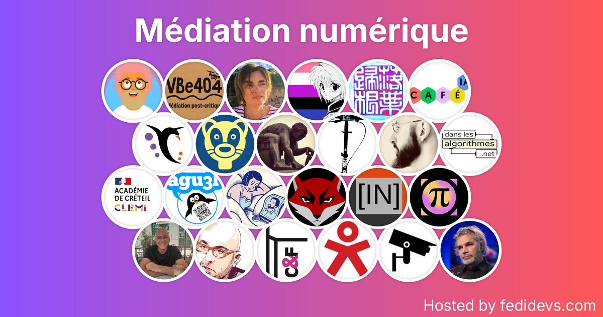 Médiation numérique - Mastodon Starter Pack