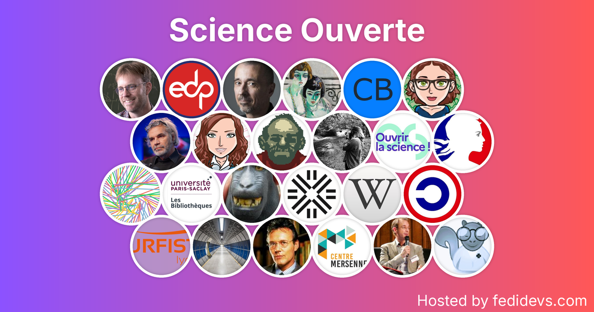 Science Ouverte - Mastodon Starter Pack