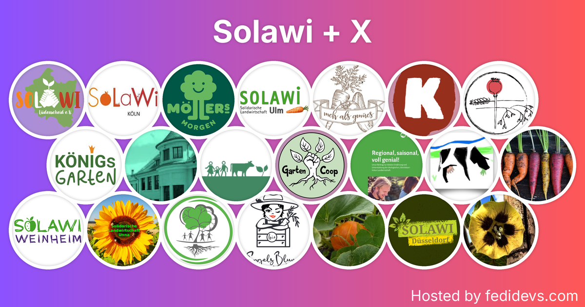 Solawi + X - Mastodon Starter Pack