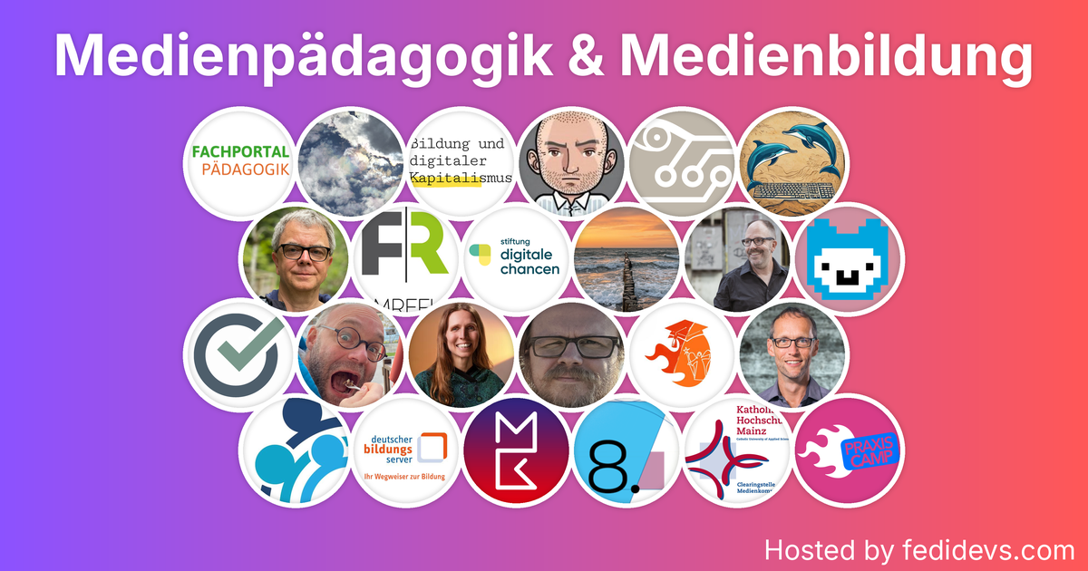 Medienpädagogik & Medienbildung - Mastodon Starter Pack