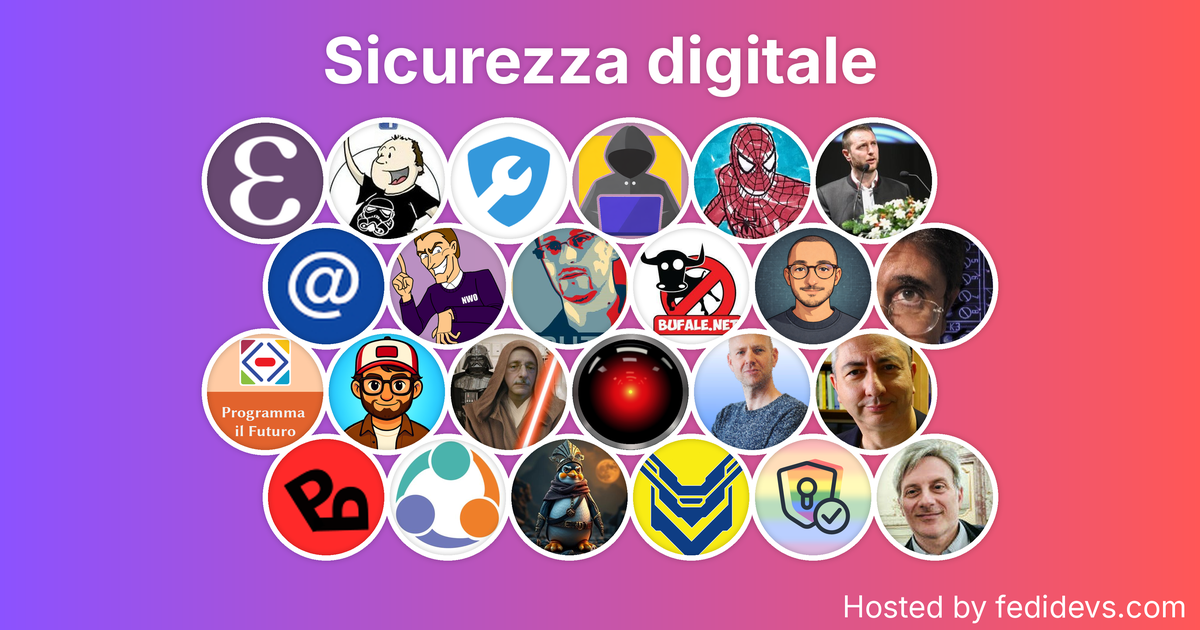 Sicurezza digitale - Mastodon Starter Pack