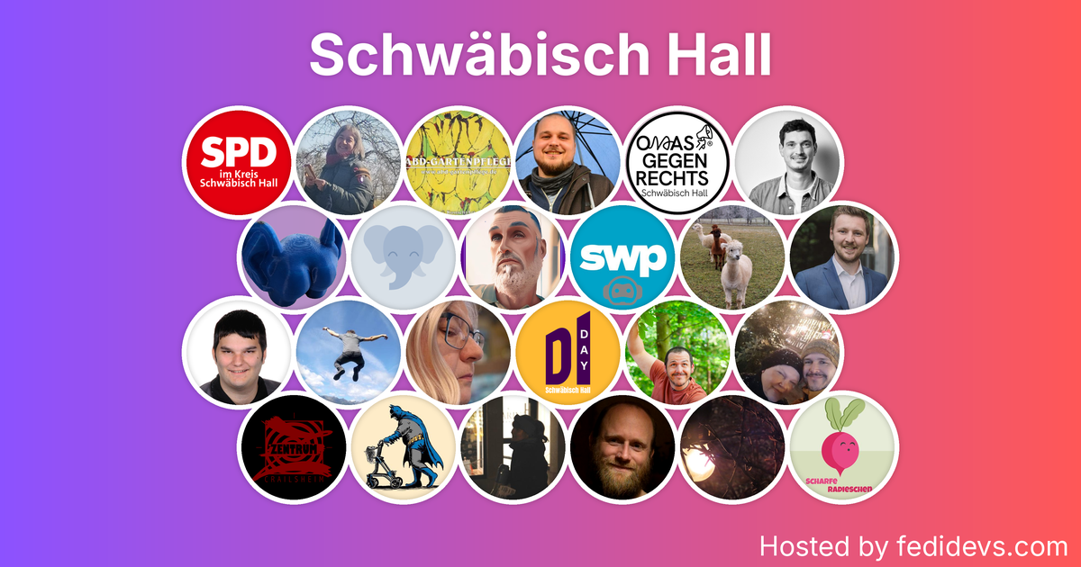 Schwäbisch Hall - Mastodon Starter Pack