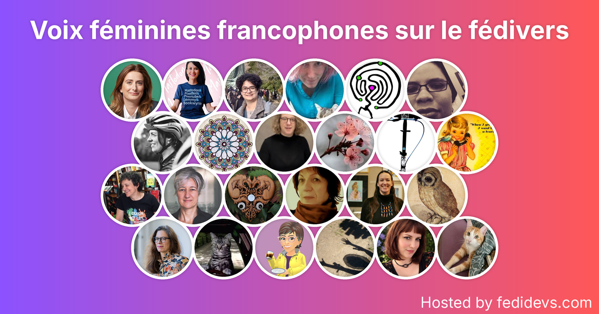 Voix féminines francophones sur le fédivers - Mastodon Starter Pack
